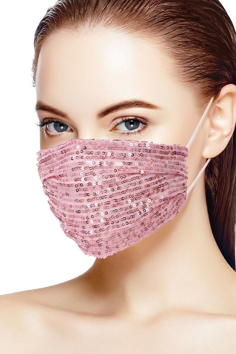 3d Sequin Fashion Facemask Smile Sparker