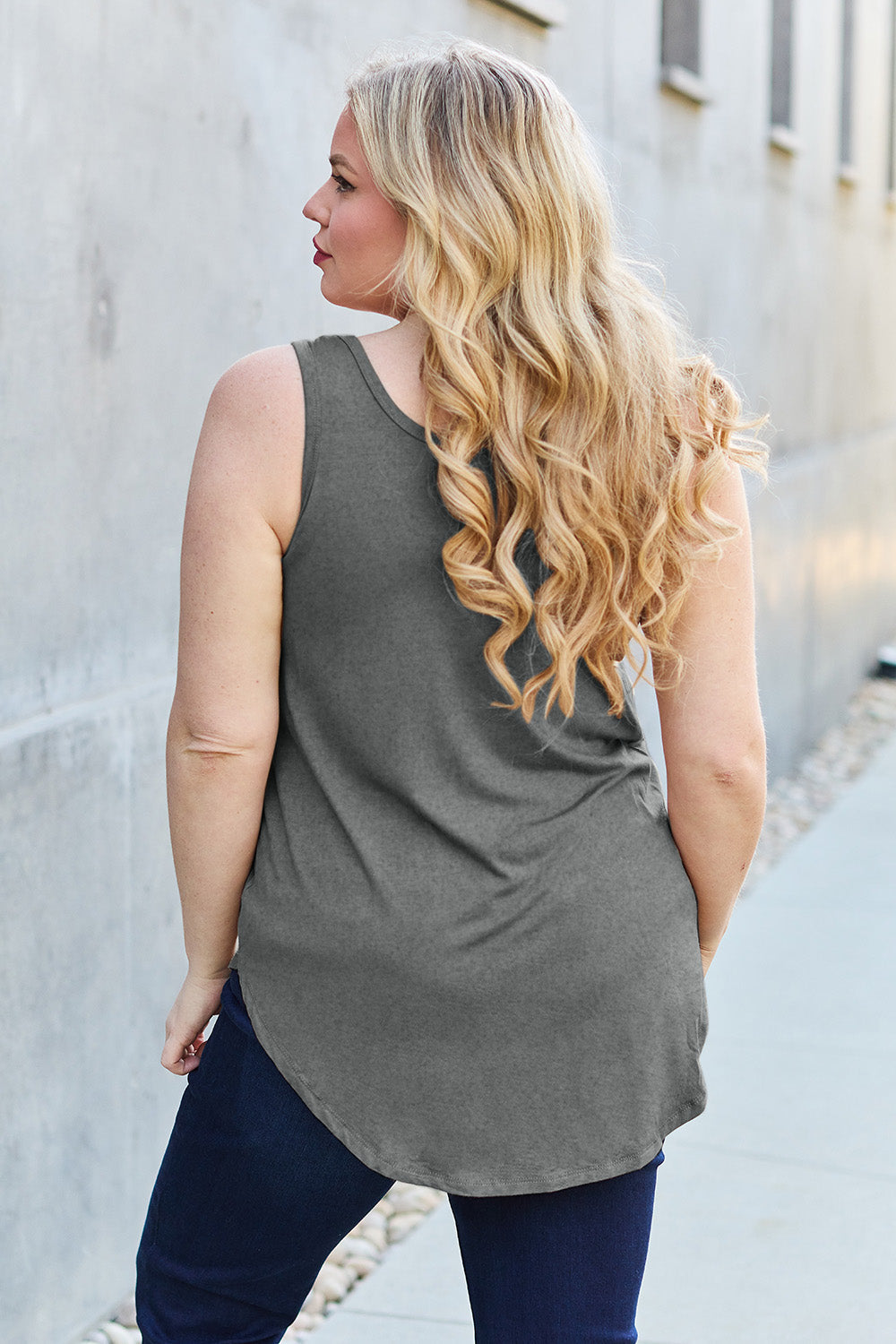 Basic Bae Full Size Round Neck Tank - TOPS - Mixed