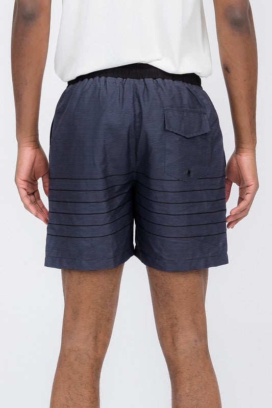 Blue stripes Swim Shorts Smile Sparker