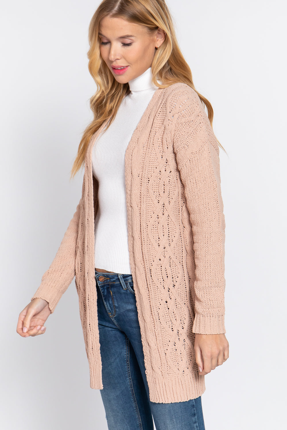 Chenille Sweater Cardigan Smile Sparker