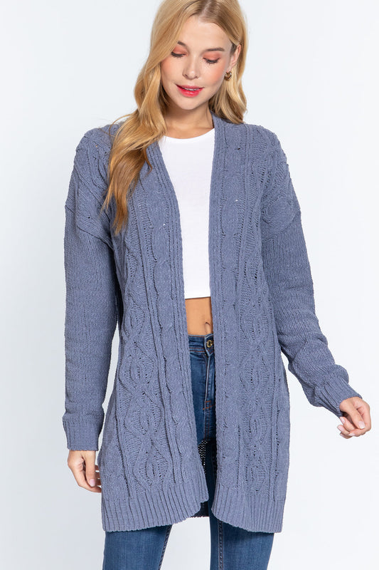 Chenille Sweater Cardigan Smile Sparker