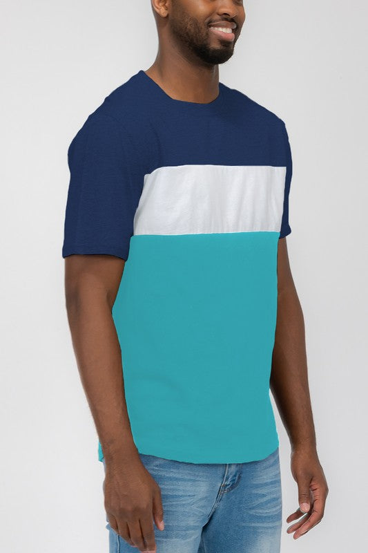 COLOR BLOCK SHORT SLEEVE TSHIRT Smile Sparker