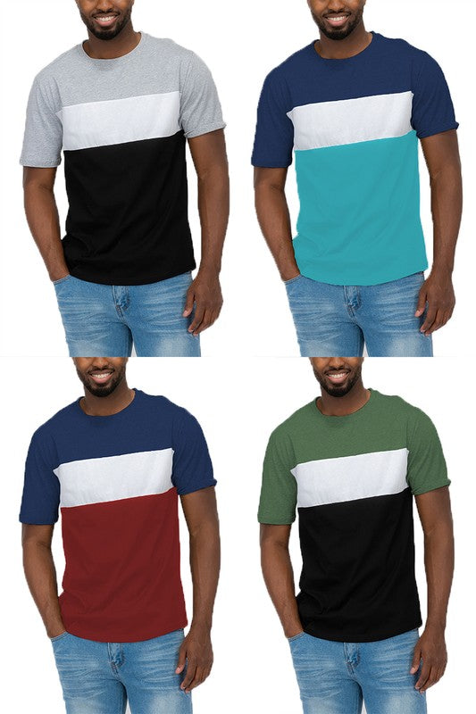 COLOR BLOCK SHORT SLEEVE TSHIRT Smile Sparker