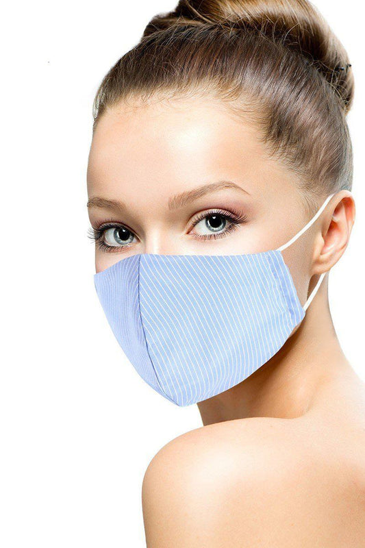 Cotton Stripe 3d Reusable Face Mask Smile Sparker