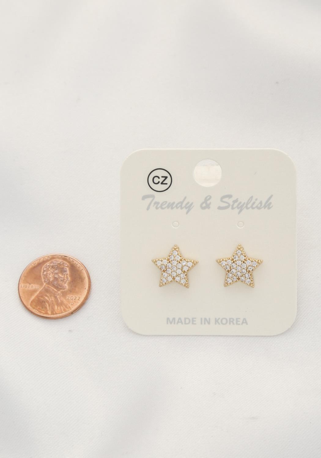 Crystal Star Post Earring Smile Sparker