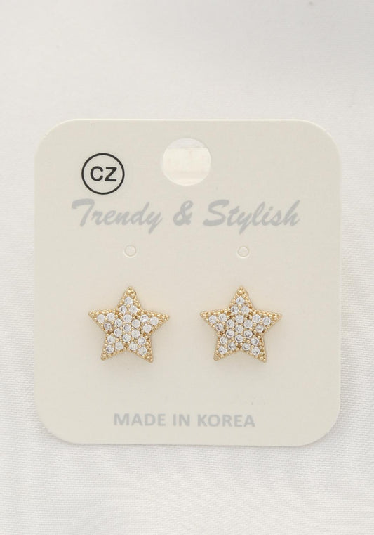 Crystal Star Post Earring Smile Sparker