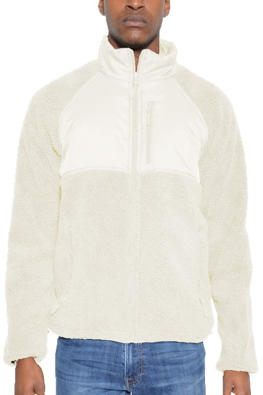 FULL ZIP SHERPA FLEECE JACKET Smile Sparker