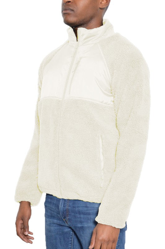 FULL ZIP SHERPA FLEECE JACKET Smile Sparker