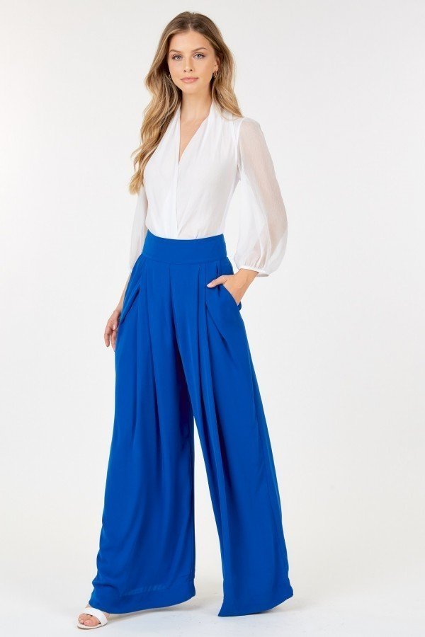 High Waist Palazzo Pants Smile Sparker