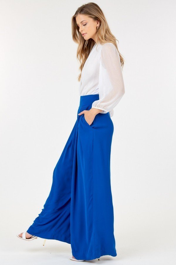 High Waist Palazzo Pants Smile Sparker