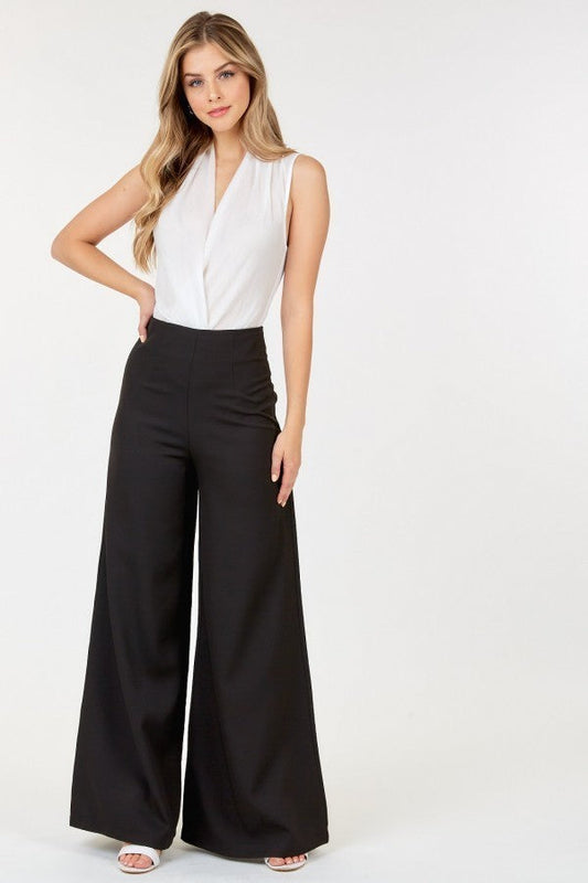 High Waist Wide Leg Flare Pants Smile Sparker