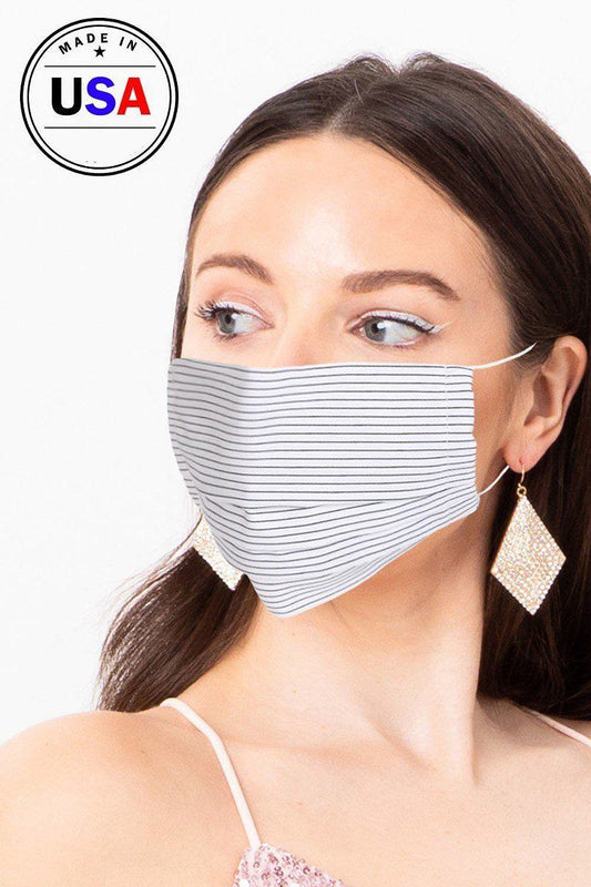 Made In Usa Unisex Fashionable, Reusable Washable, Cool Breathable Fabric Face Mask Smile Sparker