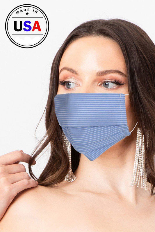 Made In Usa Unisex Fashionable, Reusable Washable, Cool Breathable Fabric Face Mask Smile Sparker