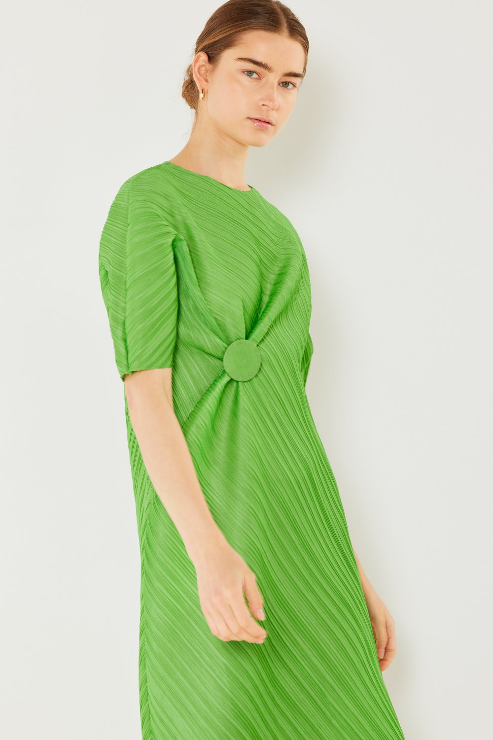 Marina West Swim Pleated Dolman Sleeve Dress - DRESSES - Mixed