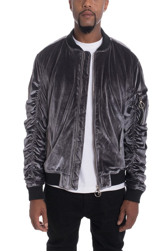 Men's Casual Slim Fit Bomber Jacket Smile Sparker