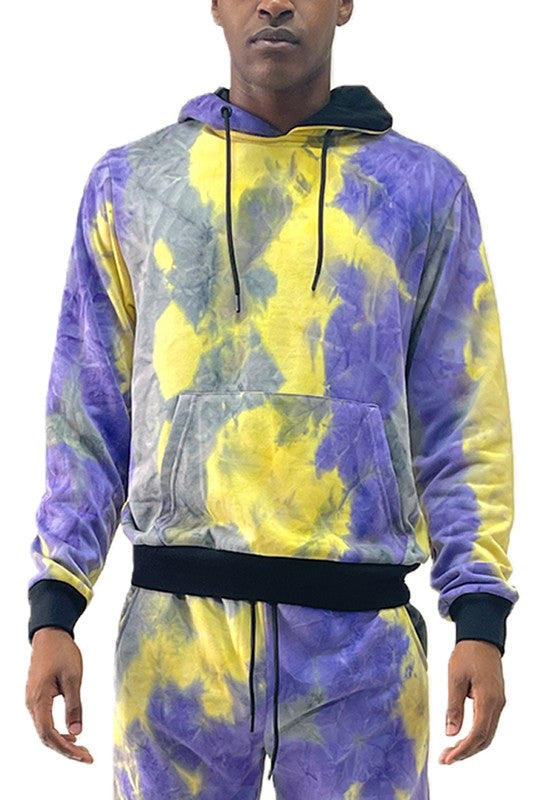 Mens Cotton Tye Dye Hoodie Smile Sparker