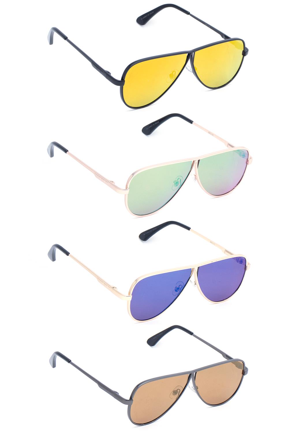 Modern Aviators Shape Sunglasses Smile Sparker