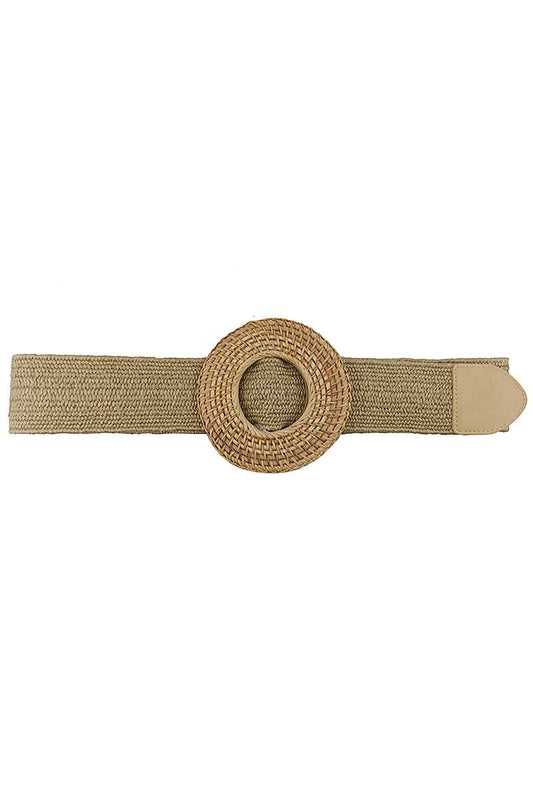 Modern Straw Round Belt Smile Sparker