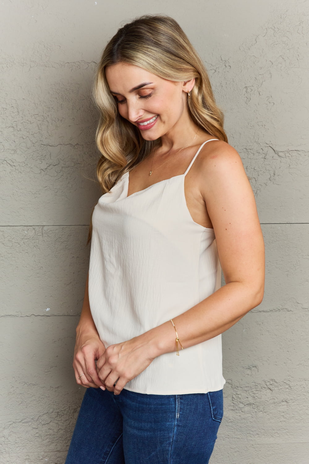 Ninexis For The Weekend Loose Fit Cami - TOPS - Beige