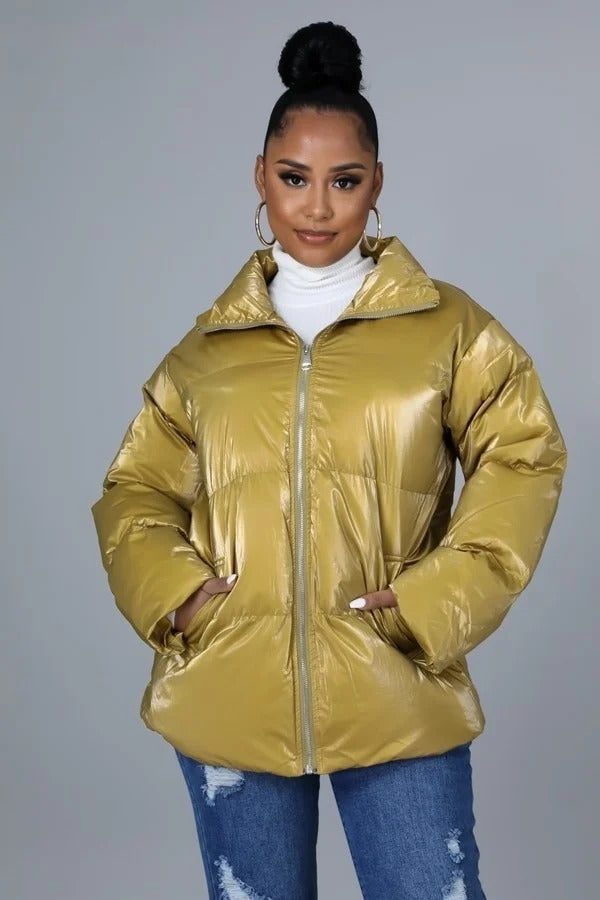 Non-stretch Bomber Jacket - JACKETS & OUTWEAR - Yellow