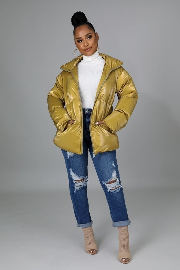 Non-stretch Bomber Jacket - JACKETS & OUTWEAR - Yellow