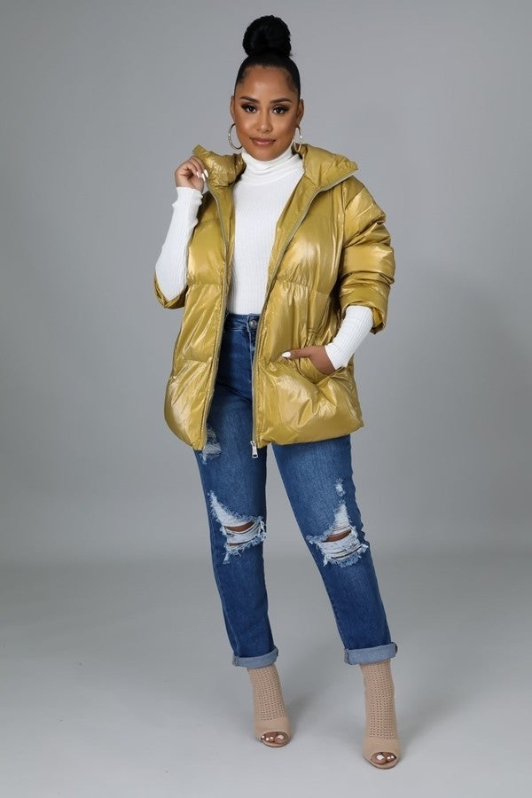 Non-stretch Bomber Jacket - JACKETS & OUTWEAR - Yellow