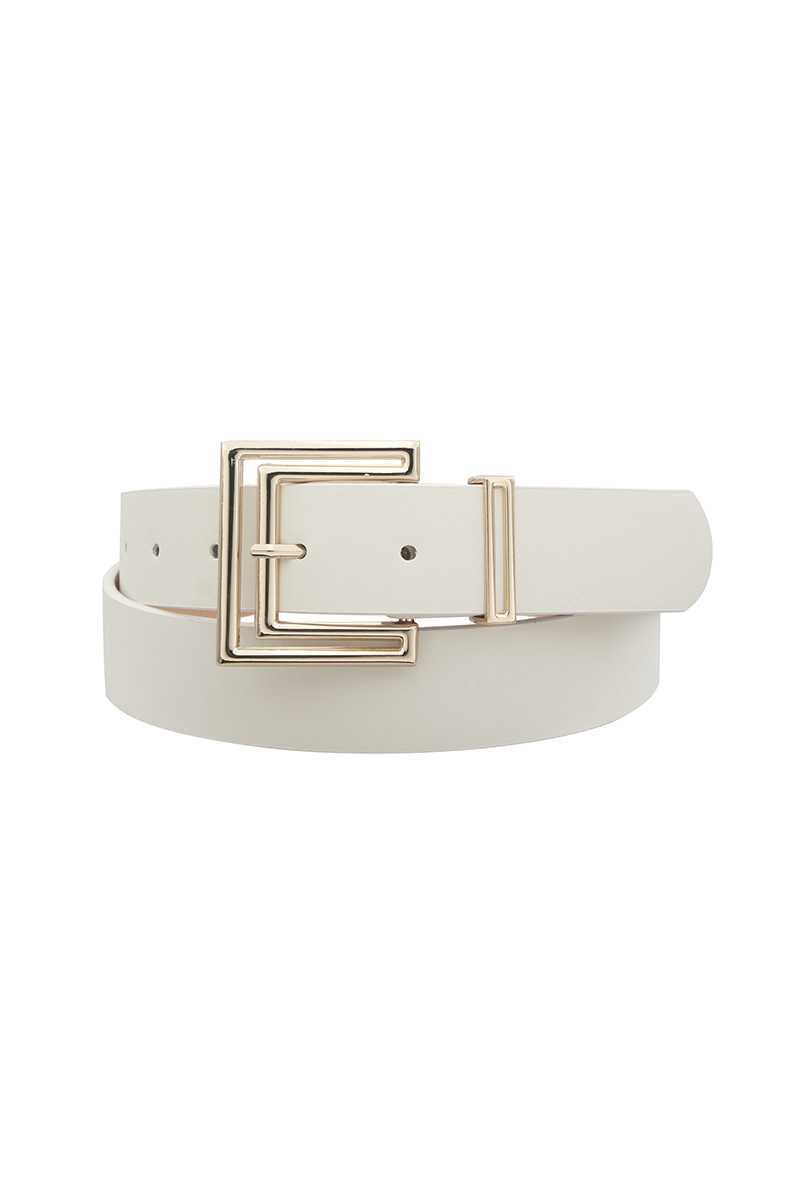 Outline Cutout Square Buckle Belt Smile Sparker