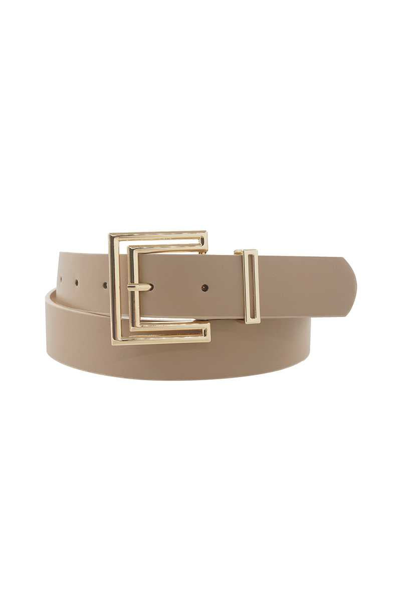 Outline Cutout Square Buckle Belt Smile Sparker