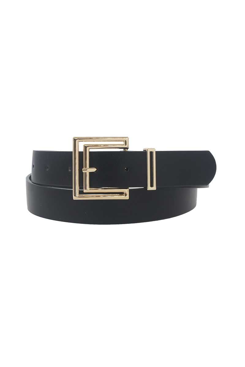 Outline Cutout Square Buckle Belt Smile Sparker