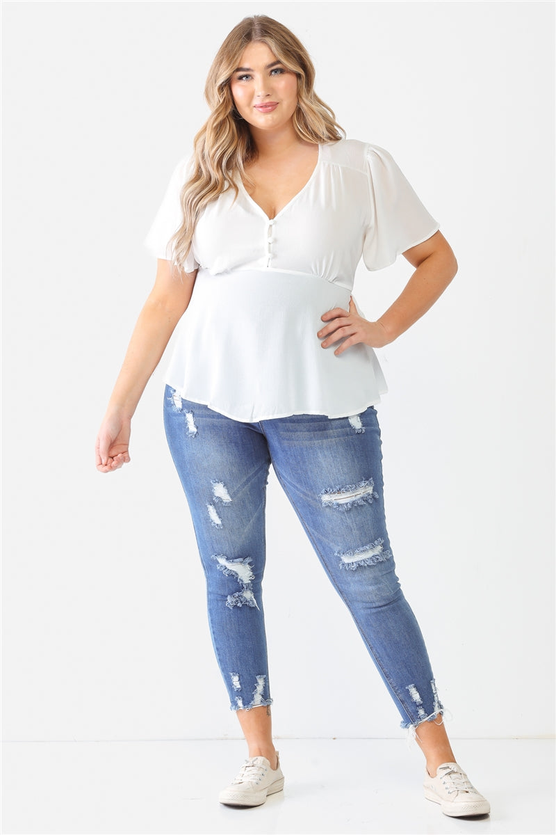 Plus Tie Detail Flare Top Smile Sparker