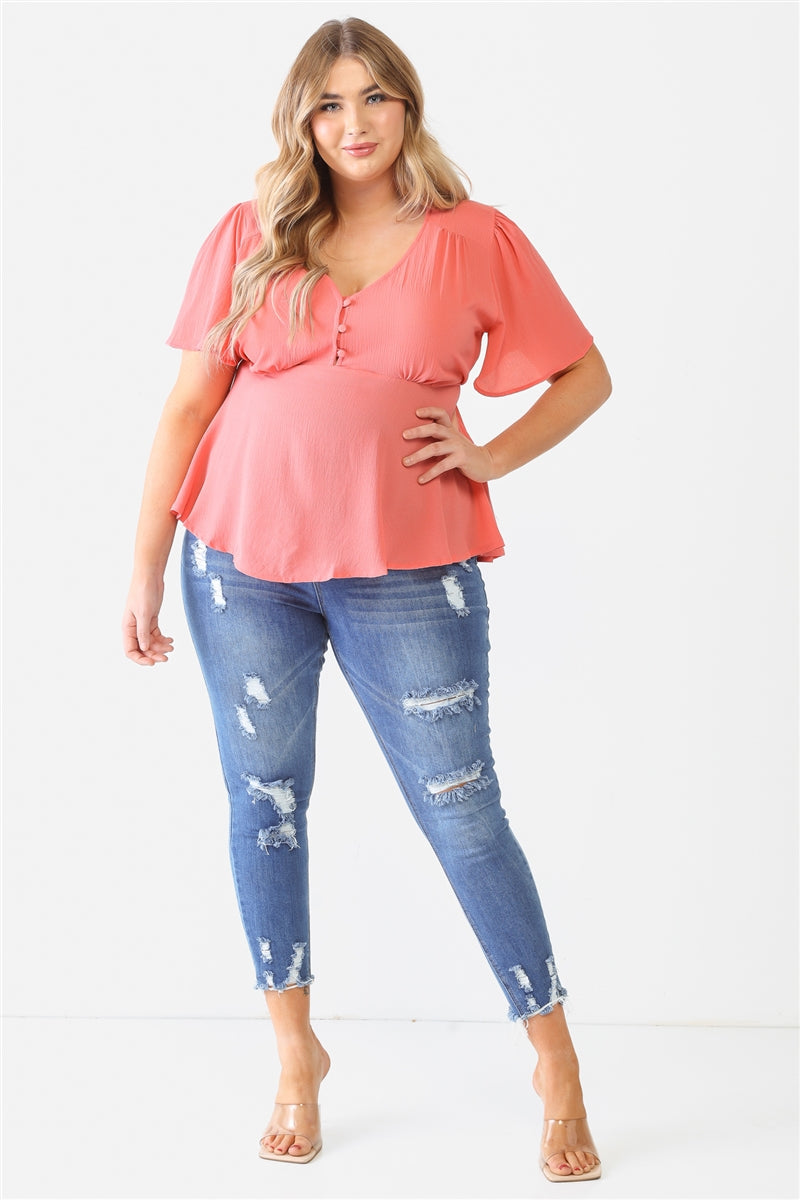 Plus Tie Detail Flare Top Smile Sparker