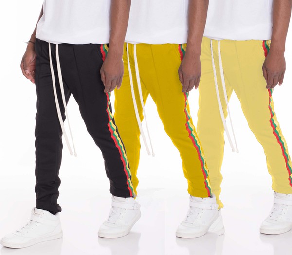 RASTA TAPED TRACK PANTS Smile Sparker