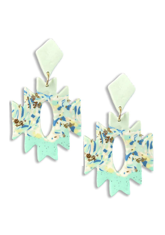 Rodeo western aztec shape dangle earring Smile Sparker