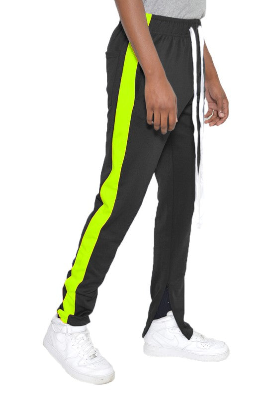 SINGLE STRIPE ANKLE ZIPPER TRACK PANTS Smile Sparker