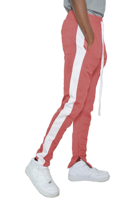 SINGLE STRIPE ANKLE ZIPPER TRACK PANTS Smile Sparker