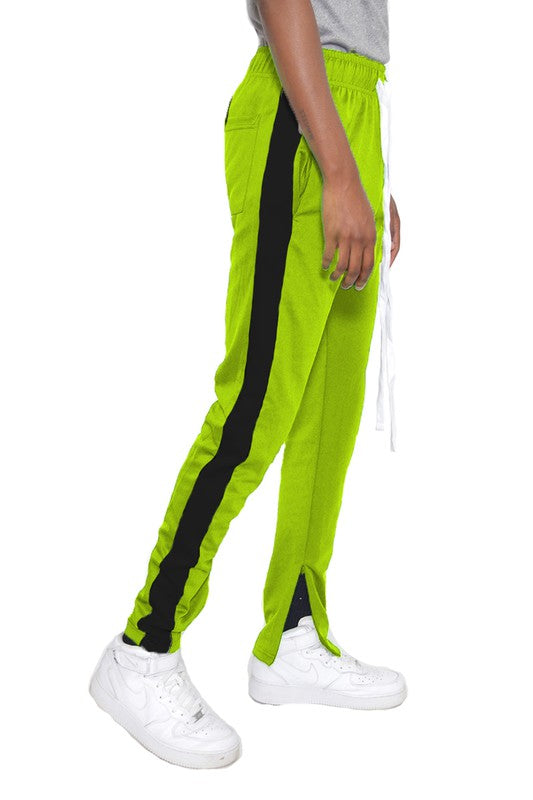 SINGLE STRIPE ANKLE ZIPPER TRACK PANTS Smile Sparker