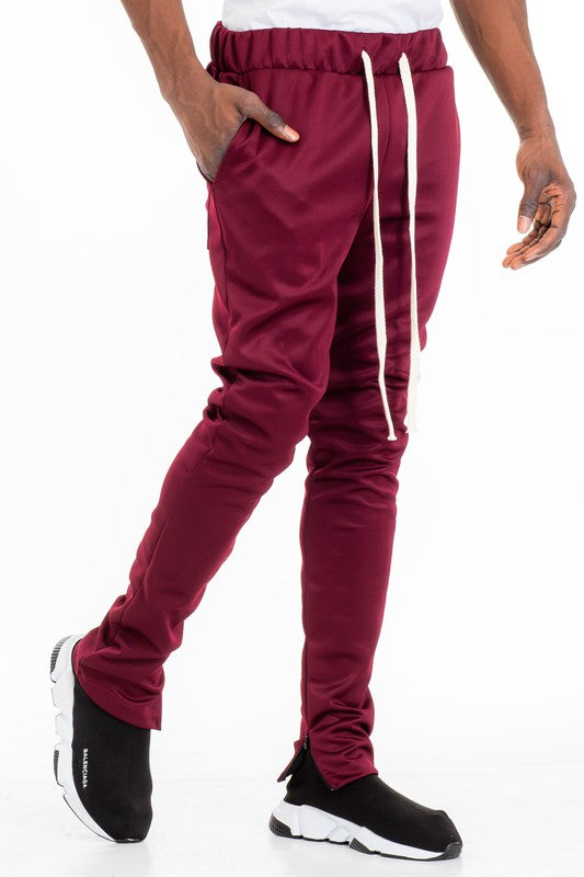 SOLID COLOR PLAIN BASIC TRACK PANTS Smile Sparker