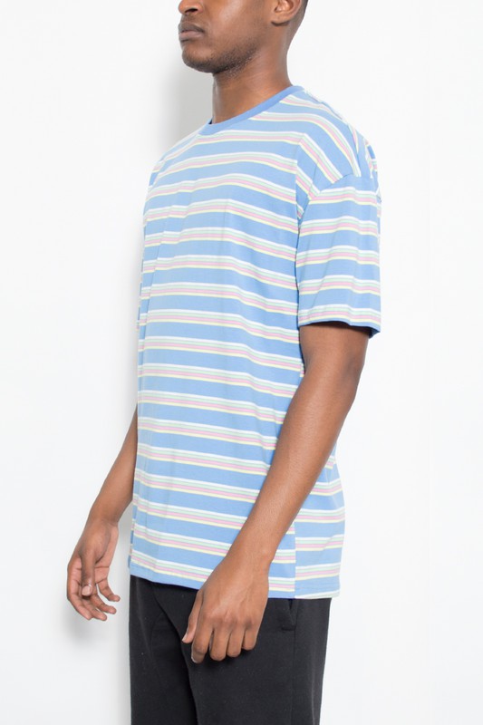 Striped Round Neck Tshirt Smile Sparker