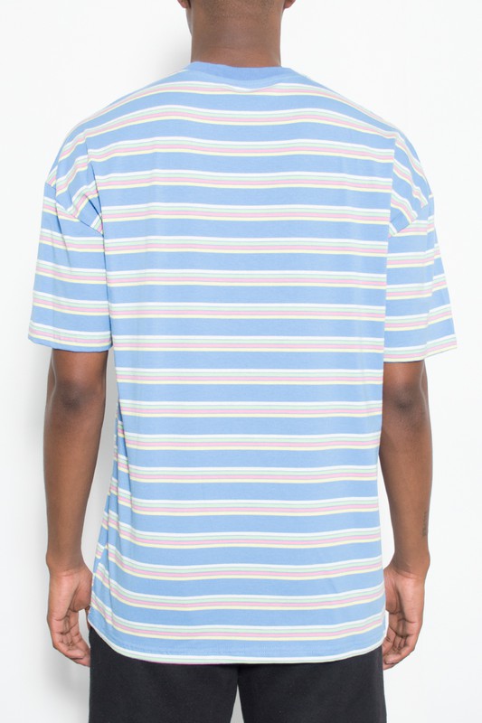 Striped Round Neck Tshirt Smile Sparker