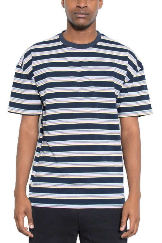 Striped Round Neck Tshirt Smile Sparker