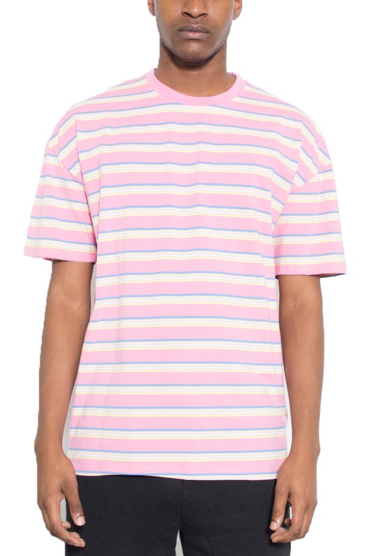 Striped Round Neck Tshirt Smile Sparker