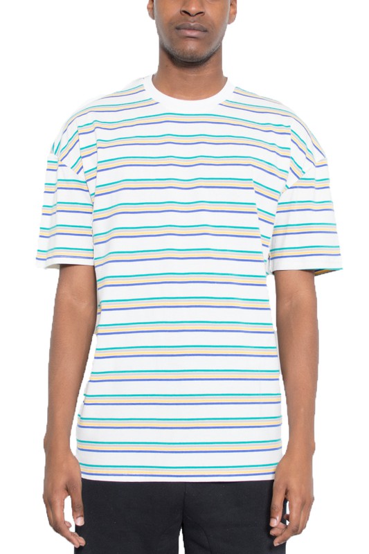 Striped Round Neck Tshirt Smile Sparker