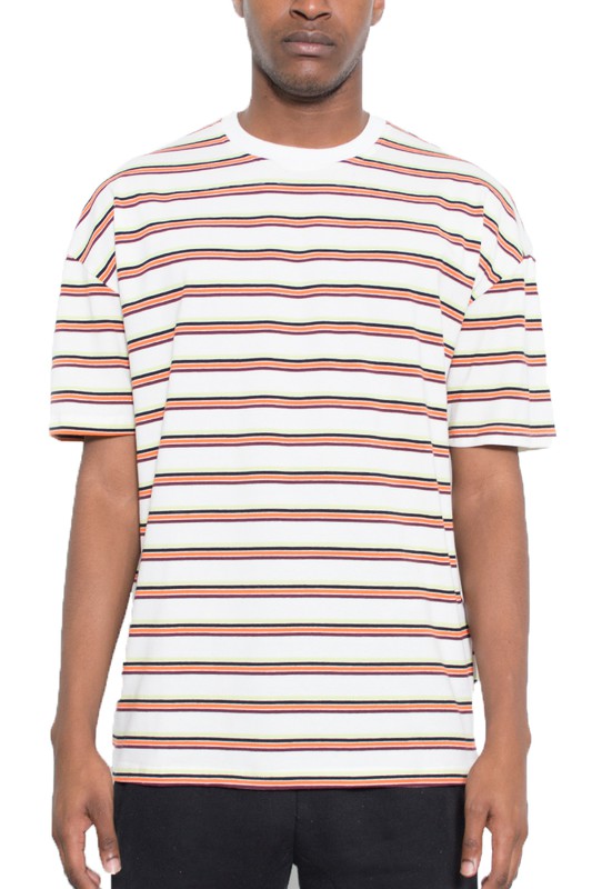 Striped Round Neck Tshirt Smile Sparker