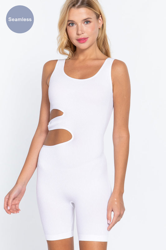 Suave Cut-out Seamless Romper Smile Sparker