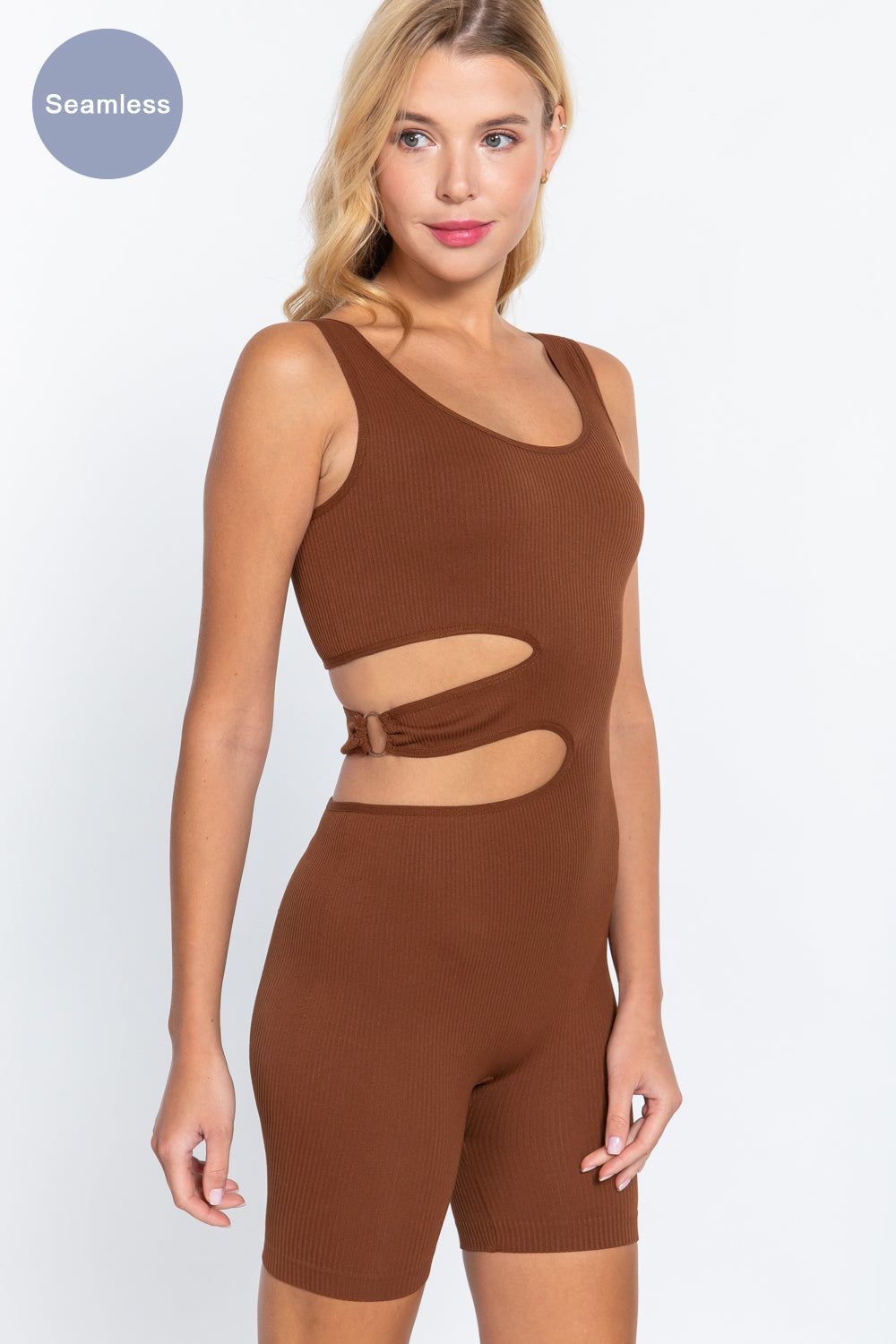 Suave Cut-out Seamless Romper Smile Sparker