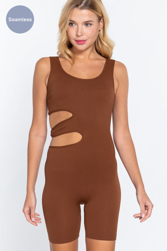 Suave Cut-out Seamless Romper Smile Sparker