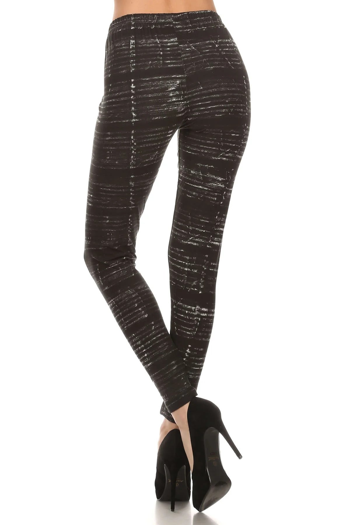 Tie Dye Print, Full Length Leggings In A Fitted Style With A Banded High Waist Smile Sparker