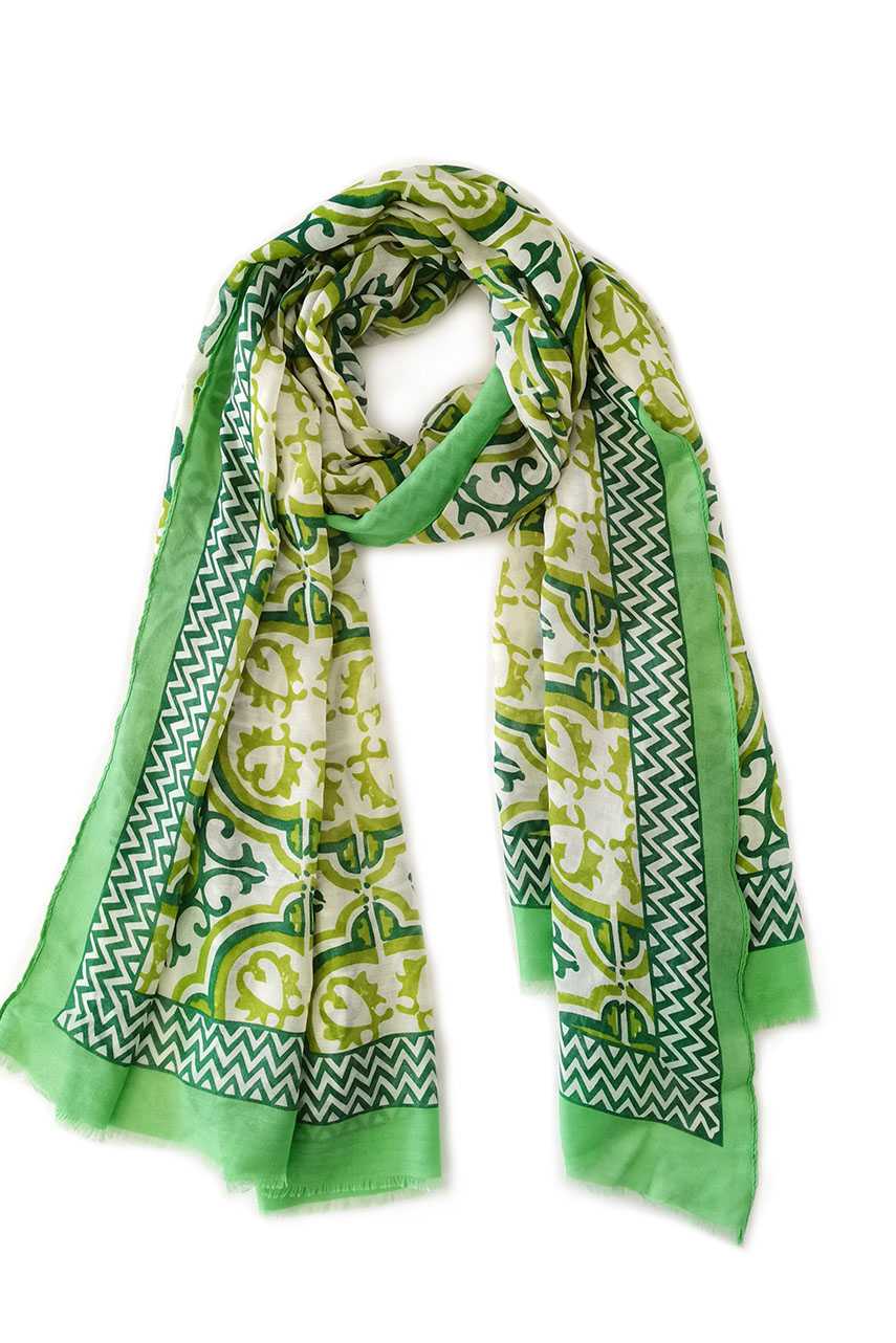 Tile Print Scarf Smile Sparker