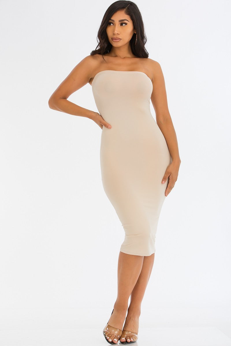 Tube Bodycon Dress Smile Sparker