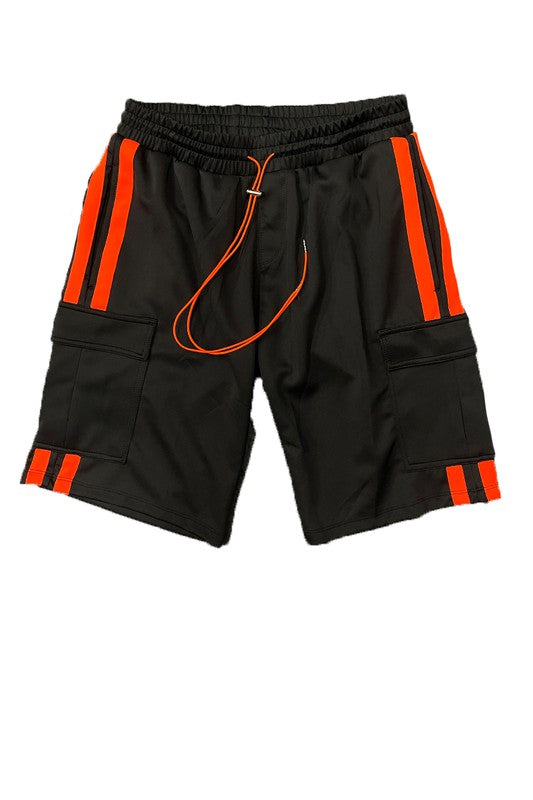 Two Stripe Cargo Pouch Shorts Smile Sparker